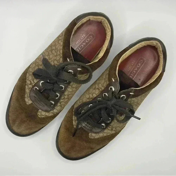 Signature C Coach 1941 Marcy Sneakers Size 7 - Picture 4 of 15